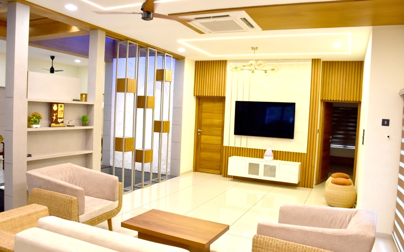 Luxurious bedroom at TROI - Villa stay in Alappuzha